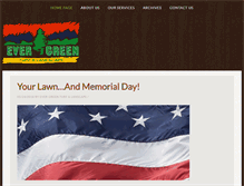Tablet Screenshot of ever-greenlawncare.com